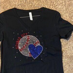 Bella Canvas Black V-Neck T-Shirt